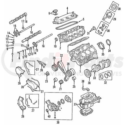 1030A050 by MITSUBISHI - Rocker Shaft