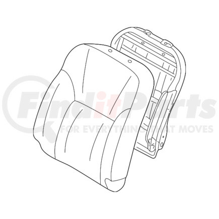 MN134611YB by MITSUBISHI - Seat Back Assembly