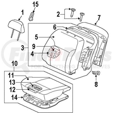 MR524794YB by MITSUBISHI - Seat Back Cover