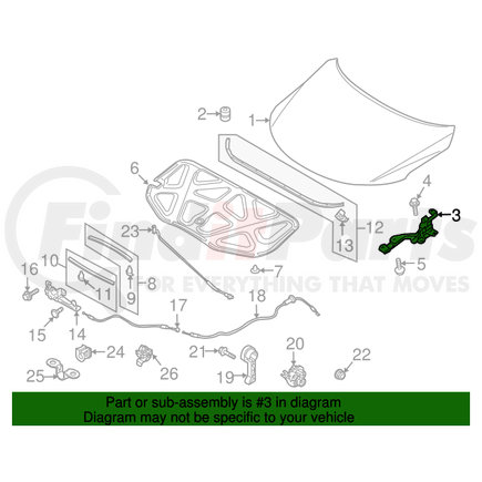 79110-1M000 by KIA - XXX HINGE ASSY