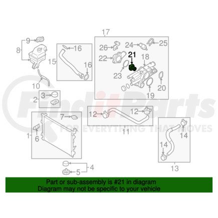 25500-23010 by KIA - XXX THERMOSTAT