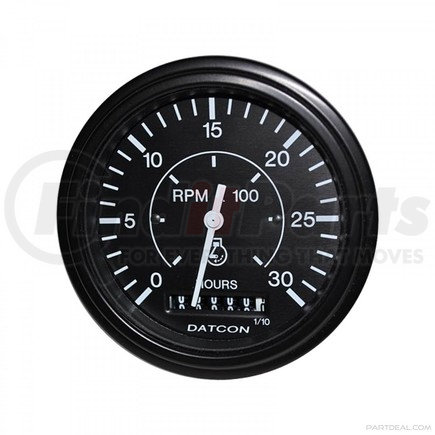 103680 by DATCON INSTRUMENT CO. - Tachometer with Hourmeter (86mm/3.375”)