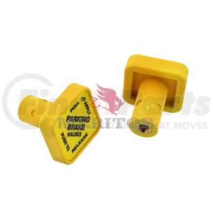 RKN20904 by MERITOR - Air Brake Valve Control Knob - 1/4 in.-20 Thread, Yellow, for Threaded Type Push Pull Valve