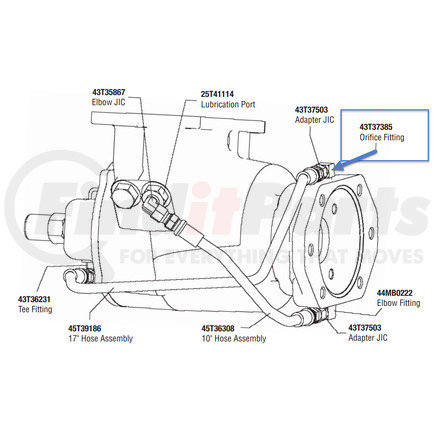 43T37385 by MUNCIE POWER PRODUCTS - Power Take Off (PTO) Housing Plug