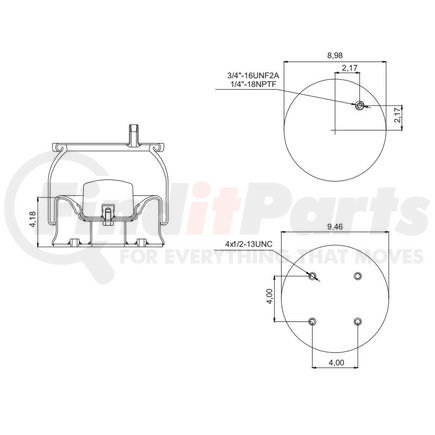 S-20010 by HENDRICKSON - Air Suspension Spring