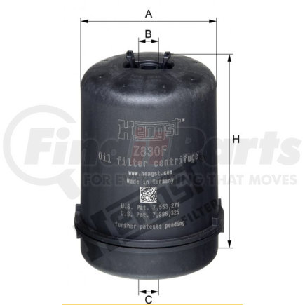 1928869PE by PACCAR - FILTER ELEMENT-OIL, CENTR