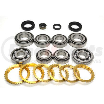 ZMBK358AWS by USA STANDARD GEAR - F5M22/KM206/KM303 Transmission Bearing/Seal Kit w/Synchro Rings 89-1994 Colt/Summit/Talon/Elantra/Eclipse/Expo/Galant/Mirage/Laser 5-Speed Manual Trans 68mm O.D. Rear Input Bearing USA Standard Gear