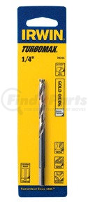 73316 by IRWIN HANSON - 1/4" TURBOMAX® High Speed Steel Straight Shank Jobber Length Drill Bit