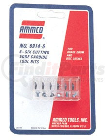6914-6 by AMMCO - Carbide Insert, Negative Rake, 6 Pack