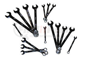 1570 by ATD TOOLS - Metric Full Polish Combination Wrench Set, 17 pc.