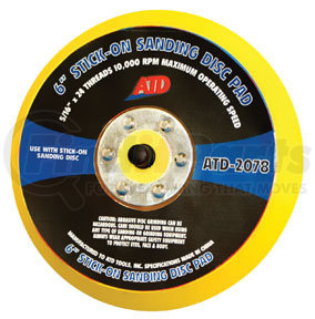 2078 by ATD TOOLS - Stick-on Sanding Disc Pad