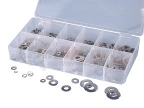 360 by ATD TOOLS - 350 Pc. Stainless Lock and Flat Washer Assortment
