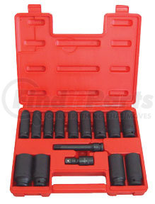 4450 by ATD TOOLS - 1/2” Dr. 15 pc. SAE Deep Impact Socket Set