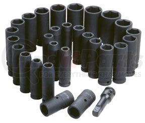 4901 by ATD TOOLS - 29 Pc. 1/2" Drive 6 Point SAE and Metric Deep Impact Socket Set