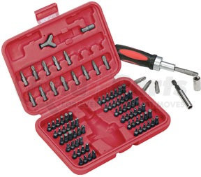 549 by ATD TOOLS - 90 Pc. Security Bit Set with Ratchet