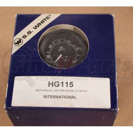 HG115 by S.S. WHITE INDUSTRIAL PROD - GAUGE AIR PRESSURE