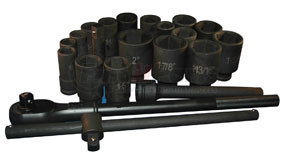 6405 by ATD TOOLS - 22 Pc. 3/4" Drive 6 Point SAE Deep Impact Socket Set