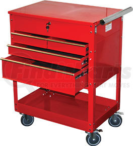 7045 by ATD TOOLS - 4 DRAWER SERVICE CART RED