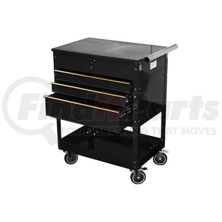 7046 by ATD TOOLS - 4 DRAWER SERVICE CART BLACK