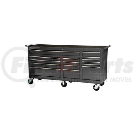7275BK by ATD TOOLS - 75" TOOL BOX CAB 15 DRAWER BLK