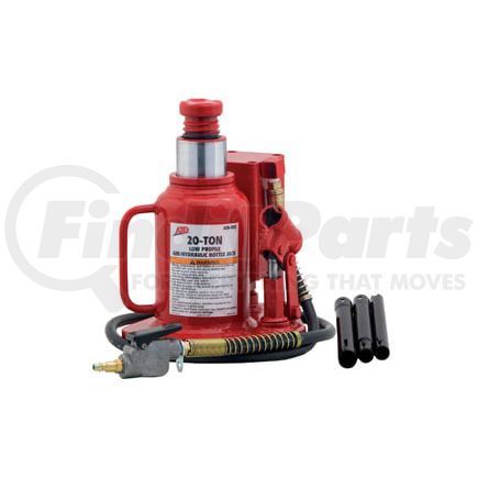 7372 by ATD TOOLS - 20-Ton Low Profile Air/Hydraulic Bottle Jack