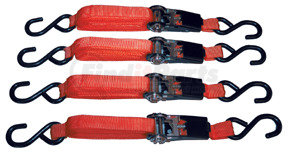 8072 by ATD TOOLS - Ratcheting 15 ft. Tie Down Set, 4 pc.