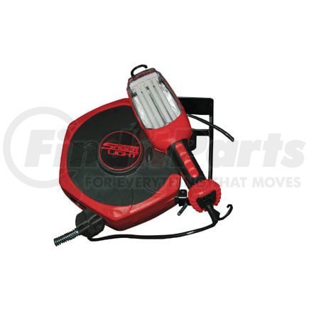80010 by ATD TOOLS - The SABERLIGHT® 26w Flourescent Worklight with Heavy-Duty 50’ Reel