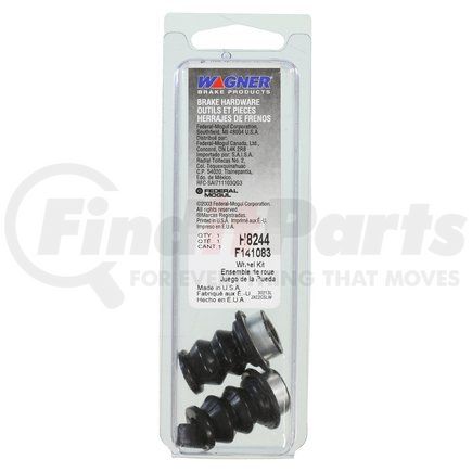 H8244 by WAGNER - Wagner H8244 Brake Pin Boot Kit
