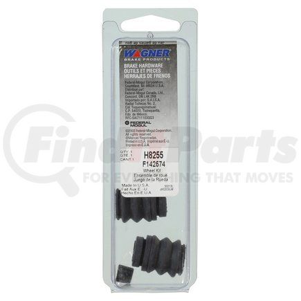 H8255 by WAGNER - Wagner H8255 Brake Pin Boot Kit