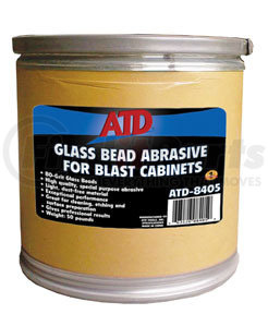 8405 by ATD TOOLS - GLASS BEAD ABRASIVE 50LB DRUM