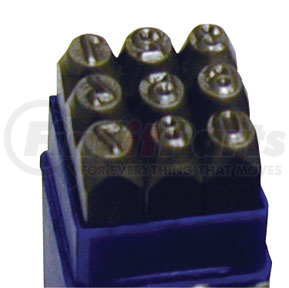 9603 by ATD TOOLS - 9 Pc. 1/4” Number Stamp Set