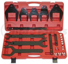 8606 by ATD TOOLS - Fan Clutch Removing/Installing Set and Serpentine Belt Tool and Accessories 24 pc.