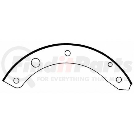 Z141 by WAGNER - Wagner Brake Z141 Drum Brake Shoe