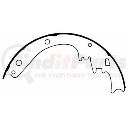 Z262 by WAGNER - Wagner Brake Z262 Drum Brake Shoe