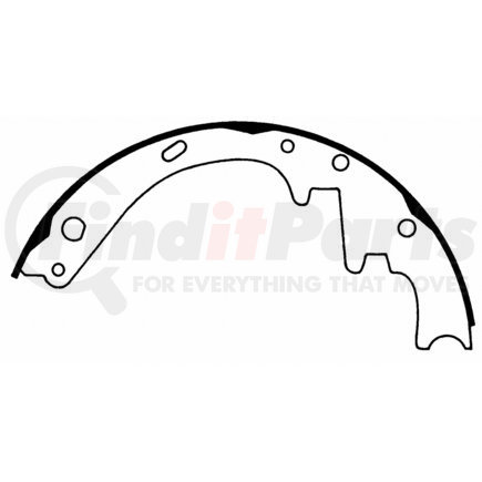 Z264R by WAGNER - Wagner Brake Z264R Drum Brake Shoe