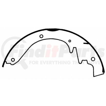 Z326 by WAGNER - Wagner Brake Z326 Drum Brake Shoe