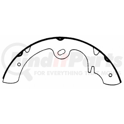 Z406 by WAGNER - Wagner Drum Brake Shoe Set