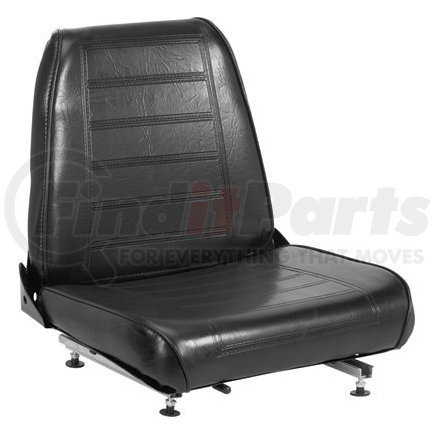 WM682-1 by WISE SEATS - Bottom Seat Cushion, Black Vinyl for 682 Series Seat