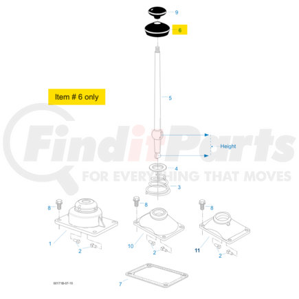 202484 by FULLER - Fuller® - Shift Lever Boot