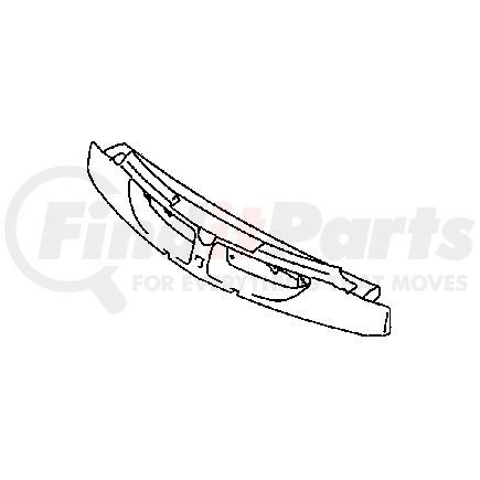 MR957870 by CHRYSLER - FRONT BUMPER CORE