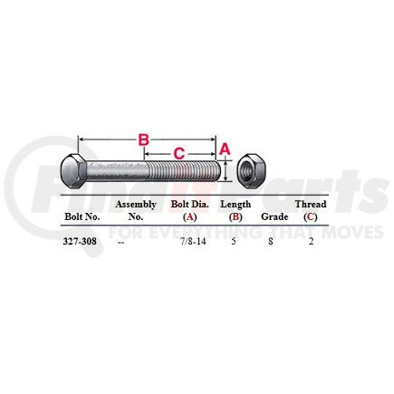 327-319 by DAYTON PARTS - Bolt