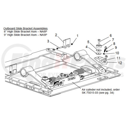 NA8P by JOST - Fifth Wheel Trailer Hitch Slider