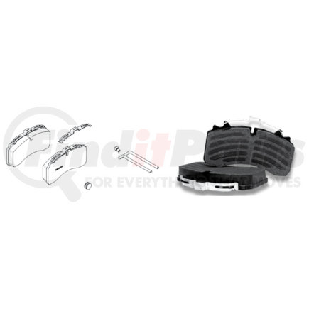 Hendrickson S-30560-8 HALDEX DB22LT BRAKE PAD KIT
