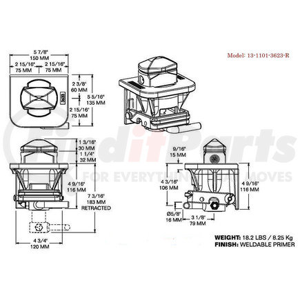 1101-3623-R by BUFFERS USA - TWL