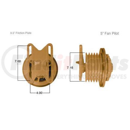 FLT91012 by NAVISTAR - Engine Cooling Fan Clutch