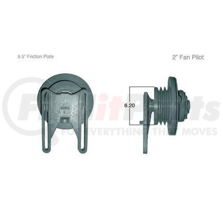 FLT91024 by NAVISTAR - Engine Cooling Fan Clutch