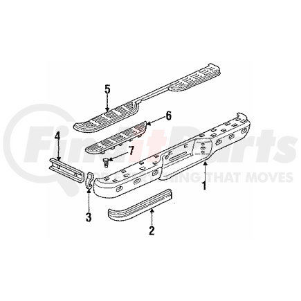 15629972 by GM - STRIP RR BPR RUB Impact Strip