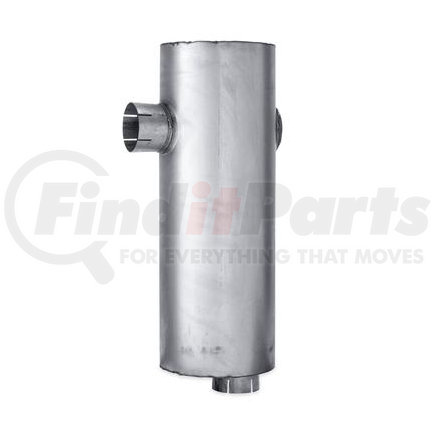 FLT86148M by NAVISTAR - Exhaust Muffler - Type 5, Round, 4" Inlet/Outlet, 28.0" Body Length