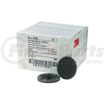 7516 by 3M - Scotch-Brite™ Roloc™ Surface Conditioning Disc 07516 Gray, 2", Super Fine, 25/box