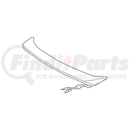 08F13-SDN-140 by HONDA - Spoiler, Wing *B92P* (Nighthawk Black Pearl) - Honda (08F13-SDN-140) (PART CAN BE FOUND AS REFERENCE #4 IN ILLUSTRATION)